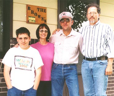 Andy, Joyce and Ron Brown and Nils 1999