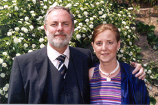 Profesor Joo Huffstot e sua esposa Luz em Portugal