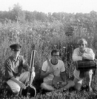 Jerome Fetsko, the man in the middle holding the tambura, circa 1968